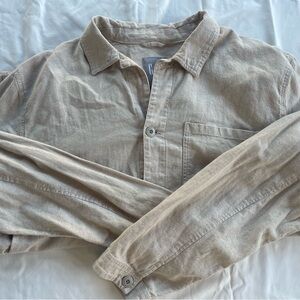 Gap Beige Button-Up Shirt